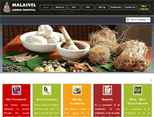 Tablet Screenshot of malaivelsiddhahospital.com